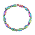 Magic Color Plated Hematite Beaded Stretch Bracelet 352.50 ctw - Sticky add to cart bar