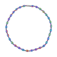 Magic Plated Hematite Beaded Necklace 20 Inches with Magnetic Clasp in Silvertone 326.50 ctw