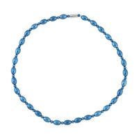 Magic Plated Hematite Beaded Necklace 20 Inches with Magnetic Clasp in Silvertone 326.50 ctw