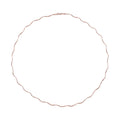 14K RG Over Sterling Silver 1.2mm 1 Row Spring Wave Omega Necklace (18 Inches) (4.6 g) - Sticky add to cart bar