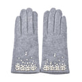 Grey Cashmere Warm Gloves with Bowknot and Equipped Touch Screen Friendly (9.2"x3.54") - Sticky add to cart bar