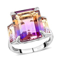 Anahi Ametrine Trilogy Ring in Sterling Silver 11.00 ctw - Sticky add to cart bar