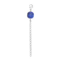 South African Yellow Tiger's Eye Magnetic Lock with (2 Inches) Extender Chain in Rhodium Over Sterling Silver 2.00 ctw