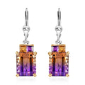 AAA Anahi Ametrine Earrings, Multi Gemstone Earrings, Lever Back Earrings, Sterling Silver Earrings 10.60 ctw - Sticky add to cart bar