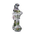 Outdoor Lighting Solar Girl Statue with Bird Bath - Sticky add to cart bar