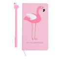 Pink Flamingo Pattern Journal with Stencil Set (3.94"x7") - Sticky add to cart bar