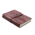 "Lasercut 100% genuine Leather Journal With Black Onyx Gemstone Size:7(L) x 5(W) Inches   Color: Brown" - Sticky add to cart bar