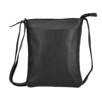 100% Genuine Leather Crossbody Bags  Size:7 L x 8.5 Hinch  Color: Black
