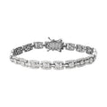 TLV Diamond Bracelet in Platinum Over Sterling Silver (7.25 In) (13.90 g) 2.90 ctw - Sticky add to cart bar