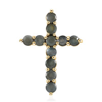 LUXORO 10K Yellow Gold Premium Narsipatnam Alexandrite Cross Pendant 0.85 ctw