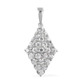 Karis White Zircon Pendant in Platinum Bond 2.40 ctw - Sticky add to cart bar