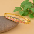 Simulated Purple Diamond Bangle Bracelet in Silvertone (6.0 In) 13.75 ctw - Sticky add to cart bar