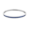 Simulated Blue Sapphire in Silvertone