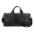 100% Genuine Leather Luggage Duffle Bag  SIZE: 20(L)x10(W)x10(H)Inches  COLOR: Black - Sticky add to cart bar