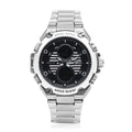 GENOA Japanese and Electronic Movement Multifunctional Key Silver Dial Watch in Stainless Steel Strap - Sticky add to cart bar