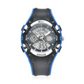 GENOA Japanes and Electronic Movement Multi Functional Watch with Blue and Black Strap (5.50-7.50Inches) (42mm) - Sticky add to cart bar