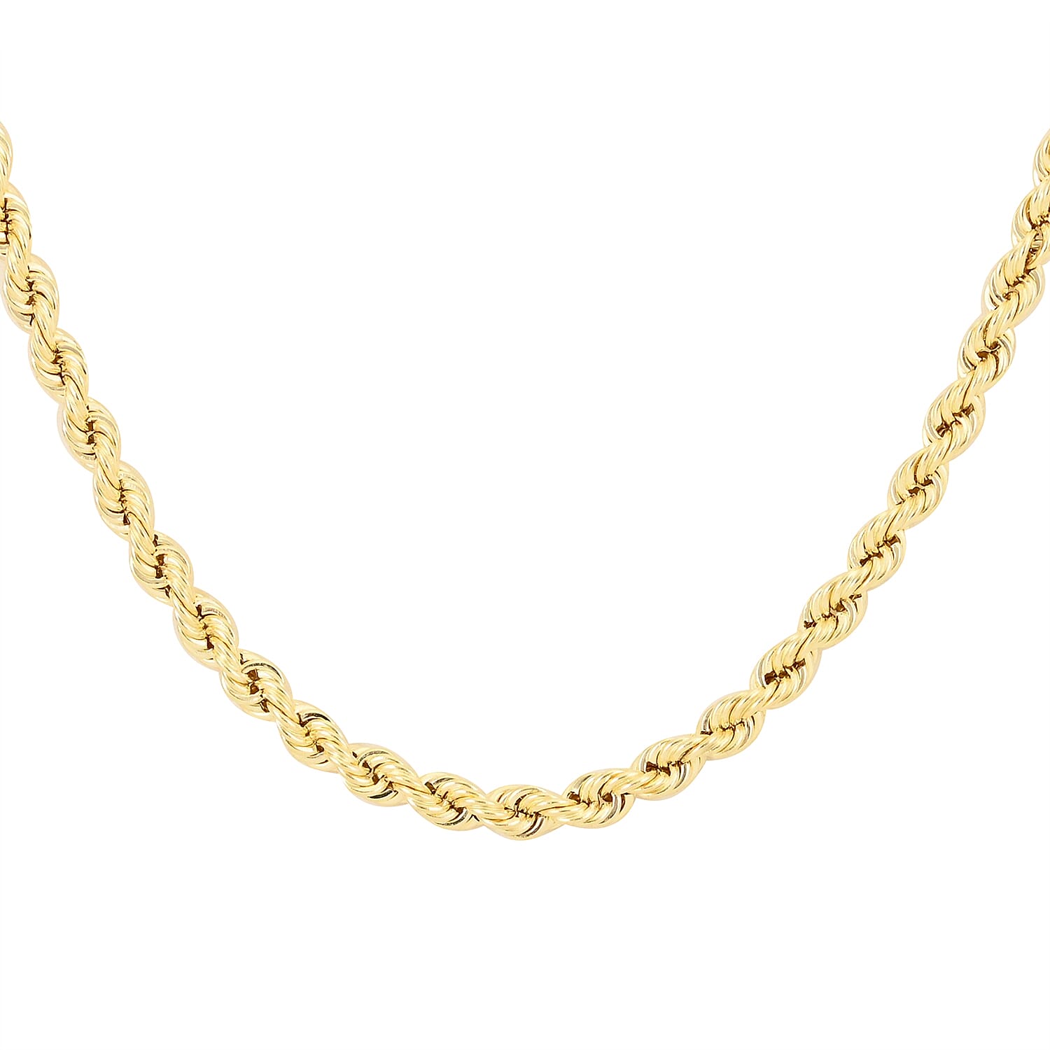 14K Yellow Gold 1.5mm Rope Necklace 24 Inches 1.80 Grams