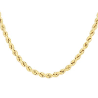 14K Yellow Gold 1.5mm Rope Necklace 24 Inches 1.80 Grams