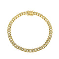 10K Yellow Gold 3.5mm Cuban Chain Bracelet (7.00 In) 1.7 Grams - Sticky add to cart bar