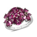 Orissa Rhodolite Garnet Ring in Platinum Over Sterling Silver 3.10 ctw - Sticky add to cart bar