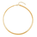 Stripe Textured Omega Chain Necklace 18-20 Inches in Stainless Steel 21 Grams - Sticky add to cart bar
