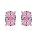 Premium Martha Rocha Kunzite Stud Earrings in Vermeil Rose Gold Over Sterling Silver 2.35 ctw - Sticky add to cart bar