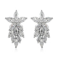 Moissanite Earrings in Platinum Over Sterling Silver 2.15 ctw - Sticky add to cart bar