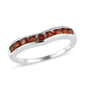 Mozambique Garnet Ring in Sterling Silver (Delivery in 7-10 Business Days) 0.75 ctw - Sticky add to cart bar