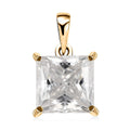 Luxoro Moissanite Pendant, 10K Yellow Gold Pendant, Moissanite Solitaire Pendant 2.85 ctw - Sticky add to cart bar
