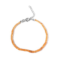 Viceroy Spessartine Garnet Beaded Bracelet in Sterling Silver (7.25 In) with Extender 19.40 ctw
