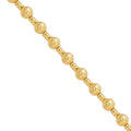 18K Yellow Gold Beaded Necklace ,  Diamond-Cut Beaded Necklace , Gold Necklace , 18 Inches Necklace 9.15 Grams - Sticky add to cart bar