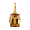 Premium Golden Scapolite and Natural Yellow Diamond Accent Solitaire Pendant in Vermeil Yellow Gold Over Sterling Silver 3.60 ctw - Sticky add to cart bar