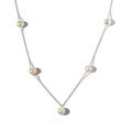White Freshwater Pearl Necklace 18 Inches in Sterling Silver - Sticky add to cart bar