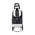 Black Trolly Bag with Iron Shelf and Wheels (Capacity: 2.5kg, Size:96x41x33cm) - Sticky add to cart bar