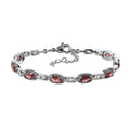 Amethyst Bracelet in Stainless Steel (6.50 In) 3.75 ctw - Sticky add to cart bar