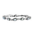 Amethyst Bracelet in Stainless Steel (6.50 In) 3.75 ctw - Sticky add to cart bar