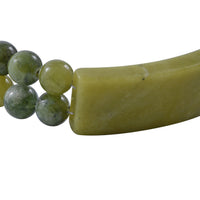 Connemara Marble Bracelet in Rhodium Over Sterling Silver (7.25 In) 82.00 ctw