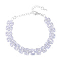 Austrian Crystal Tennis Bracelet in Silvertone (7.5-9.5In) - Sticky add to cart bar