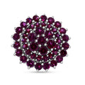 Orissa Rhodolite Garnet Ring in Platinum Over Sterling Silver (Size 10.0) 7.50 ctw - Sticky add to cart bar