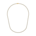 Simulated Diamond Tennis Necklace 20 Inches in Silvertone 20.00 ctw - Sticky add to cart bar