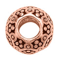 Rhodium Over Sterling Silver Barrel Shape Beaded Charms - Sticky add to cart bar