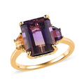 Valentines Doorbuster AAA Anahi Ametrine and Multi Gemstone Ring in Vermeil Yellow Gold Over Sterling Silver 6.75 ctw (Delivery in 5-7 Business Days) - Sticky add to cart bar