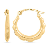 14K Yellow Gold Hoop Earrings | Gold Hoops | Gold Earrings | Gold Jewelry For Her
