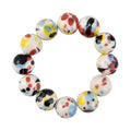 Multi Color Ceramic Beaded Stretch Bracelet - Sticky add to cart bar