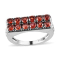 Mozambique Garnet Ring in Stainless Steel 1.75 ctw - Sticky add to cart bar