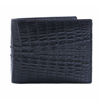 River Black Genuine Crocodile Leather Wallet