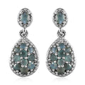 Narsipatnam Alexandrite Dangling Earrings in Platinum Over Sterling Silver 0.65 ctw - Sticky add to cart bar