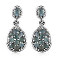 Narsipatnam Alexandrite Dangling Earrings in Platinum Over Sterling Silver 0.65 ctw