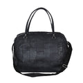 Closeout Deal Black Genuine Cow Leather Duffle Bag (18"x10"x14") - Sticky add to cart bar