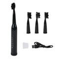 Black Electric Toothbrush with 4 Replaceable (7.4"x0.98") - Sticky add to cart bar